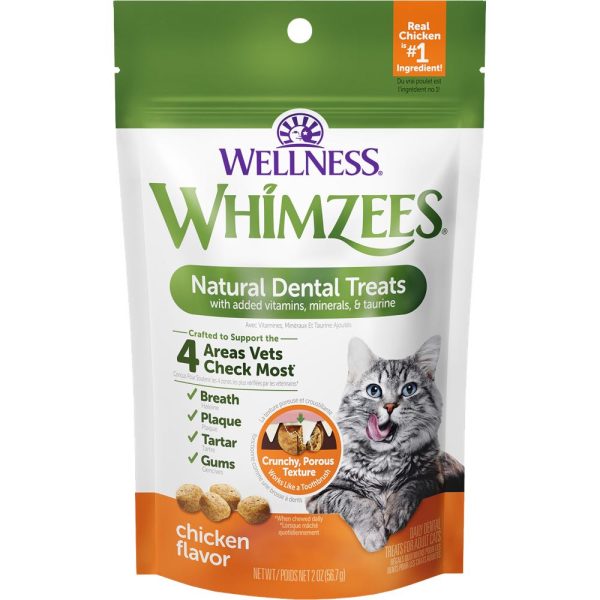 Whimzees Chicken Flavour Dental Cat Treats Hot on Sale