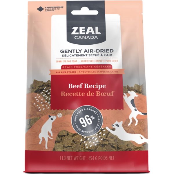 Zeal Canada Gently Air-Dried Beef Recipe Dry Dog Food 1lb Online Hot Sale