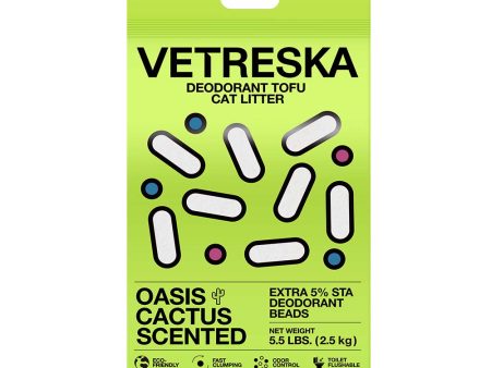 VETRESKA Deodorant Tofu Oasis Cactus Clumping Cat Litter 2.5kg For Discount