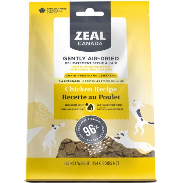 Zeal Canada Gently Air-Dried Chicken Recipe Dry Dog Food 1lb Discount