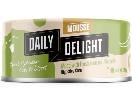 Daily Delight Mousse Tuna & Pumpkin Grain-Free Canned Cat Food 70g Cheap