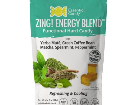 Zing! Energy Blend Functional Hard Candy, Organic Yerba Mate´, Green Matcha, Green Coffee Bean, Spearmint, Peppermint, Gluten-Free, Non-GMO, Vegan Online