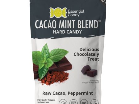 Cacao Mint Blend Functional Hard Candy, Superfood Organic Cacao Chocolate, Peppermint Fashion