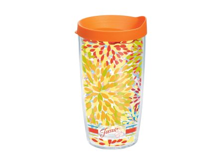 Fiesta® Calypso Poppy 16 oz Tumbler with Orange Lid Discount