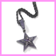 【3-25#】spin star necklaces for female male daily Cheap