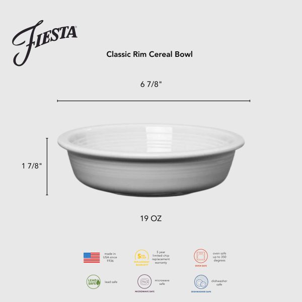 Classic Rim 6 7 8 Inch Cereal Bowl 19 OZ For Cheap