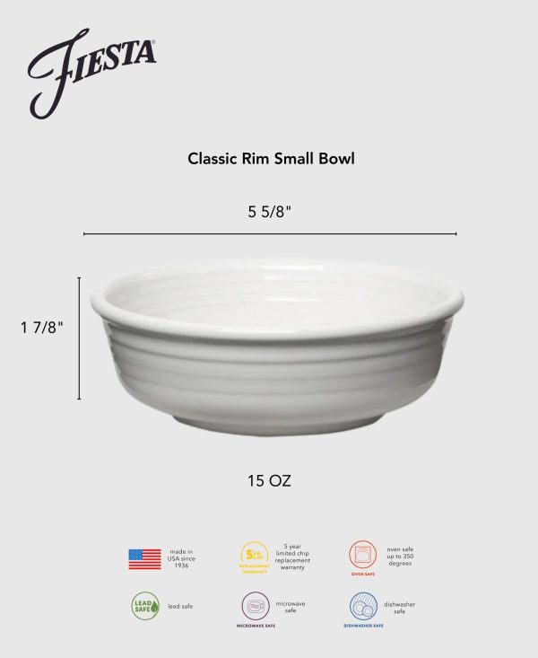 Classic Rim 5 5 8 Inch Small Bowl 15 OZ For Discount