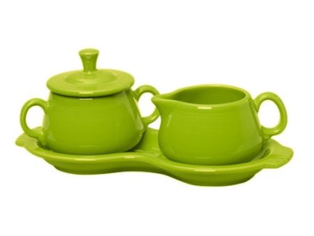 Retired 4-Piece Sugar Bowl and Creamer Set with Tray Cheap