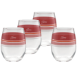 15 oz. Fiesta® Edgeline Sunset Horizon Stemless Wine – Set of 4 Online