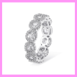 【1-01.13#】Square Band Ring  for female fashion daily engagement wedding anniversary birthday present Fashion