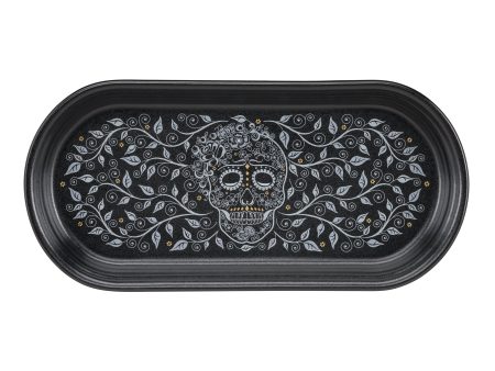 SKULL AND VINE 11 7 8 Inch Oblong Serving Platter Online Sale