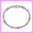 【2-43.8#】Rainbow Bee  Bracelet  for female fashion daily engagement wedding anniversary birthday present Fashion