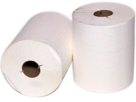 White Roll Towels with I Notch-White(8  x #600) Online