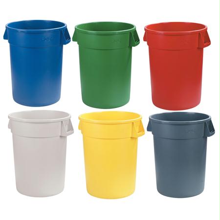 Carlisle Bronco Round Waste Containers & Lids-Grey(55 Gal.) Online