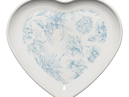 Fiesta Botanical Floral 9 Inch Heart Shaped Plate Supply