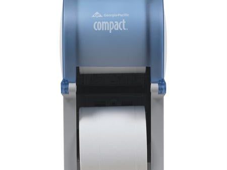 Georgia-Pacific Compact Vertical Double Roll Dispenser-Splash Blue Supply