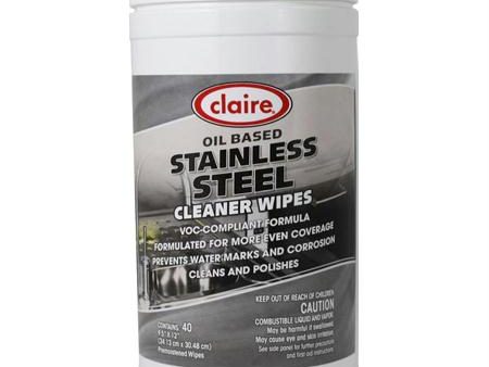 Claire Stainless Steel Wipe(40 ct.) For Sale