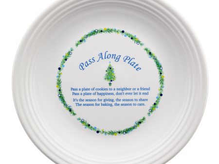 Fiesta Blue Christmas Tree Pass Along Plate Sale