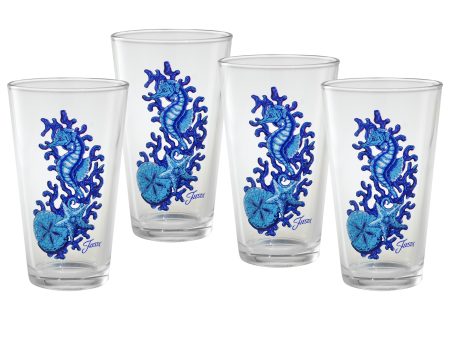 16 oz. Fiesta® Coastal Seahorse Cooler – Set of 4 Fashion