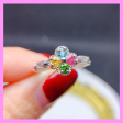 【1-01.12#】Rainbow Ring  for female fashion daily engagement wedding anniversary birthday present Fashion