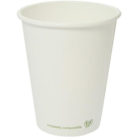 Berkley Square Vegware White Hot Cups(8 oz.) For Sale