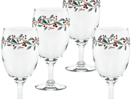 16 oz. Fiesta® Nutcracker Holly Footed Goblet – Set of 4 Online