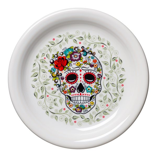 SKULL AND VINE Sugar Bistro Coupe 6 1 4 Inch Appetizer Plate on Sale