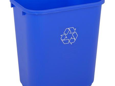 Continental Recycle Rectangular Wastebasket(28 1-8 qt.) Online Hot Sale