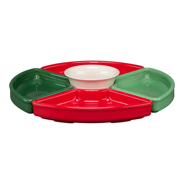 5-Piece Christmas Mixed Colors Entertaining Set 8 1 5 Inch Online now