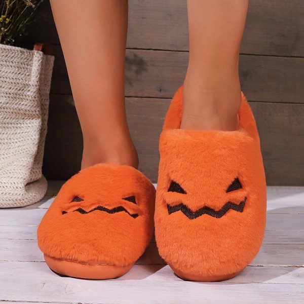 Cute Halloween Pumpkin Slippers Online now