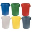 Carlisle Bronco Round Waste Containers & Lids-Red(32 Gal.) For Discount