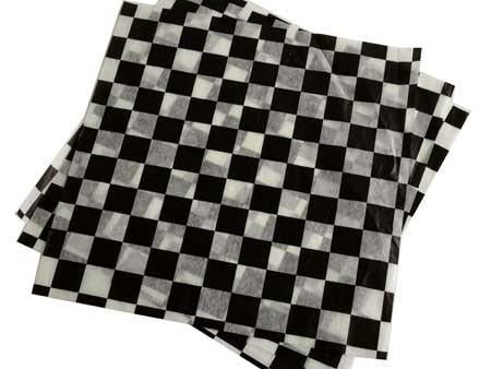 Brown Paper Goods Black Checked Wax Wrap(12  x 12 ) Hot on Sale