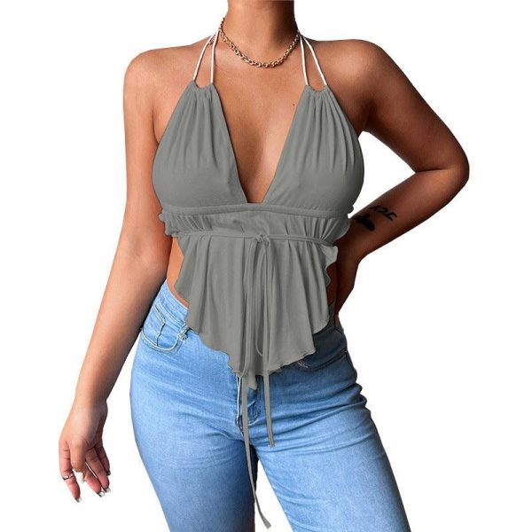 Low-cut V-neck Hanging Fashion