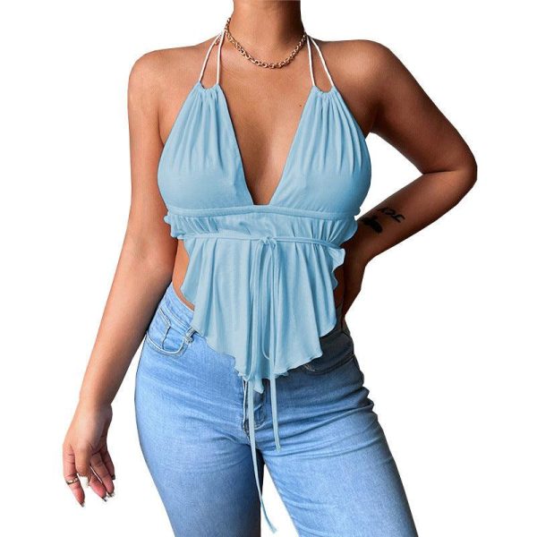 Low-cut V-neck Hanging Fashion