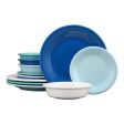 Coastal Blues Classic Rim 12-Piece Dinnerware Set, Service for 4 For Cheap