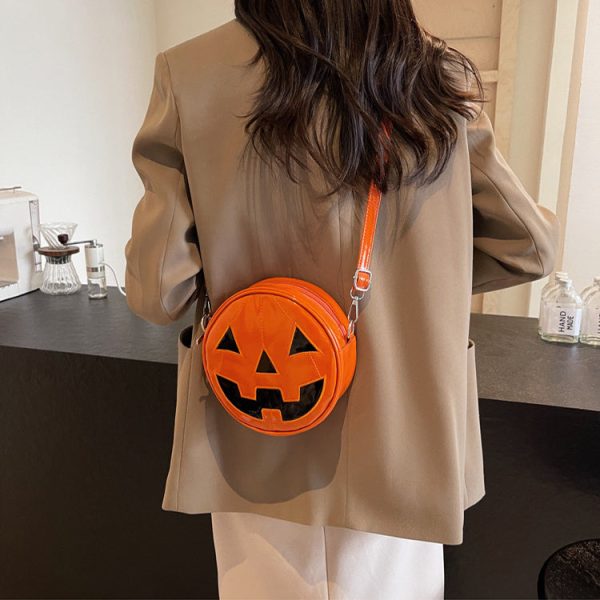 Halloween Pumpkin Small Round Bag Discount