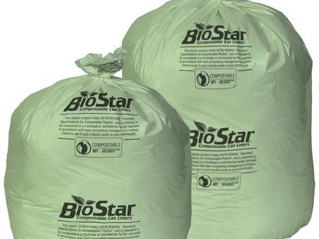 Pitt Plastics BioStar Compostable Liners(40 x 46) Online Sale