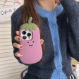 [3-7]Applicable Apple 16promax Eggplant Case iPhone 16 15 14 13pro three-dimensional cute fun case Sale