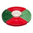 5-Piece Christmas Mixed Colors Entertaining Set 8 1 5 Inch Online now