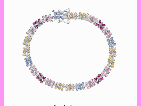 【2-43.8#】Rainbow Bee  Bracelet  for female fashion daily engagement wedding anniversary birthday present Fashion