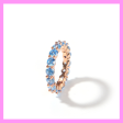 【1-26#】blue band ring  for unisex fashion daily engagement wedding anniversary Online Hot Sale