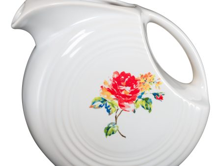 Floral Bouquet 67 OZ Large Disk Pitcher For Discount