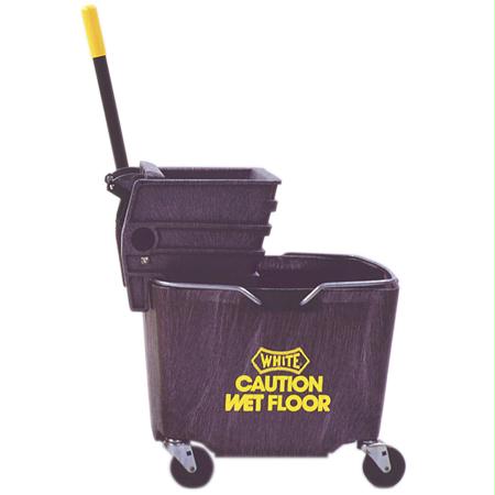 Impact Plastic Sidepress Squeeze Wringer Bucket Combo-Yellow(26-35 Qt.) Supply