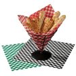 Hoffmaster Basket Liner-Sandwich Wraps-Red-White Supply