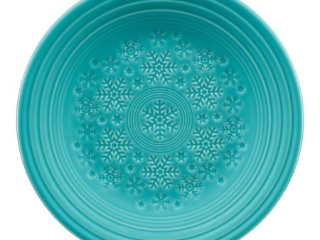 Retired Embossed Snowflake Luncheon Plate Discount