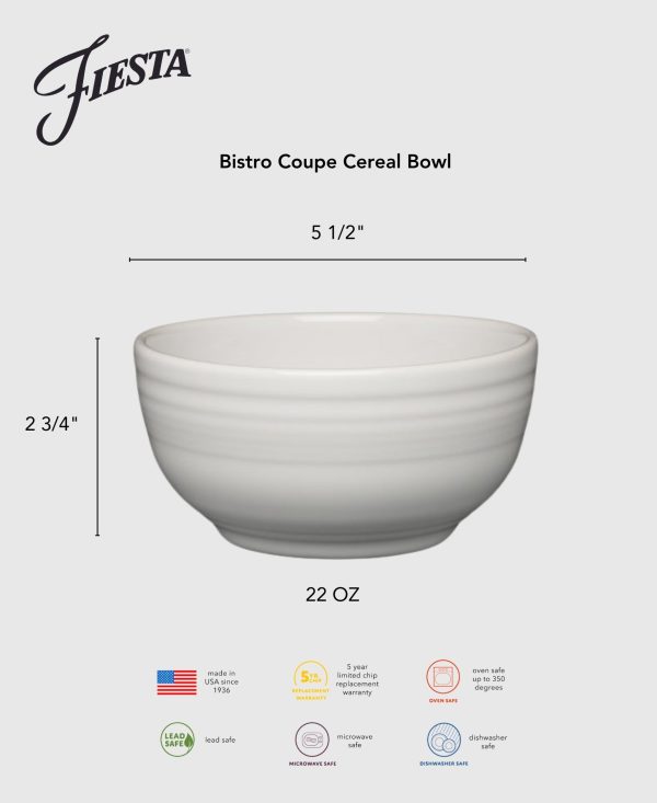 Bistro Coupe 5 1 2 Inch Cereal Bowl 22 OZ Discount