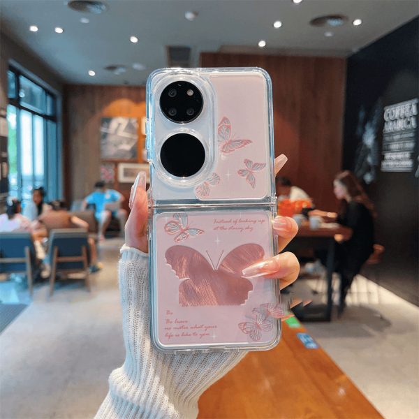 [4-18]Skeleton Butterfly Applicable Phone Case SAMSUNGZFLIP3-6 Folding FINDN 3FLIP XFLIP mobile phone case fashionable Fashion