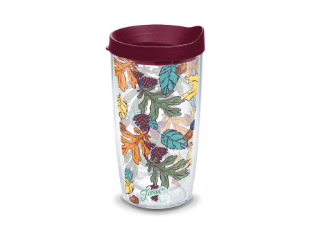 Fiesta® Butterscotch Fall 16 oz Tumbler with Lid For Cheap