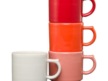 Fiesta 16 OZ Set of 4 Sunset Horizon Mixed Stackable Mug Set For Sale