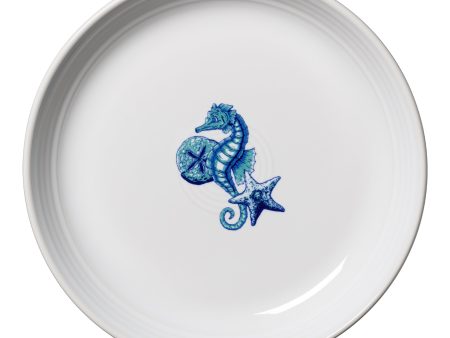 Coastal Seahorse Coupe 8 1 2 Inch Luncheon Bowl 26 OZ For Sale